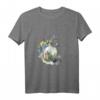 Vintage Cottagecore T-Shirt mit Wildblumen, Biene, Schmetterlingen und Einmachglas - Ästhetische Blumenmode im Aquarellstil