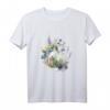 Vintage Cottagecore T-Shirt mit Wildblumen, Biene, Schmetterlingen und Einmachglas - Ästhetische Blumenmode im Aquarellstil
