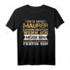 Herren Maurer Meister Maurermeister Azubi Spruch T-Shirt - Lustiges Handwerker Geschenk für Maurer, Azubis & Bauarbeiter