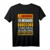 Lustiges KFZ-Mechaniker T-Shirt mit Warnschild  Perfektes Geschenk für Mechaniker, Geburtstag & Weihnachten im Vintage Style