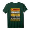 Lustiges KFZ-Mechaniker T-Shirt mit Warnschild  Perfektes Geschenk für Mechaniker, Geburtstag & Weihnachten im Vintage Style