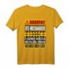 Lustiges KFZ-Mechaniker T-Shirt mit Warnschild  Perfektes Geschenk für Mechaniker, Geburtstag & Weihnachten im Vintage Style