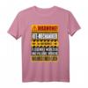 Lustiges KFZ-Mechaniker T-Shirt mit Warnschild  Perfektes Geschenk für Mechaniker, Geburtstag & Weihnachten im Vintage Style