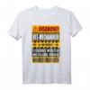 Lustiges KFZ-Mechaniker T-Shirt mit Warnschild  Perfektes Geschenk für Mechaniker, Geburtstag & Weihnachten im Vintage Style