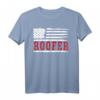 Herren USA-Flagge Dachdecker T-Shirt - Patriotische Arbeitskleidung für Dachdecker, Mechaniker & Handwerker zum 4. Juli