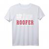 Herren USA-Flagge Dachdecker T-Shirt - Patriotische Arbeitskleidung für Dachdecker, Mechaniker & Handwerker zum 4. Juli