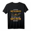 Flugzeugmechaniker T-Shirt - Weil Piloten auch Helden brauchen, lustiges Geschenk für Weihnachten & Geburtstag für Flugzeugfans