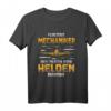 Flugzeugmechaniker T-Shirt - Weil Piloten auch Helden brauchen, lustiges Geschenk für Weihnachten & Geburtstag für Flugzeugfans
