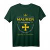 Maurer Deus Herren Crusader T-Shirt  Handwerker Geschenk für Maurer, Metallbauer, Mechatroniker & Gerüstbauer, perfekt für Weihnachten & Geburtstag
