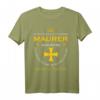 Maurer Deus Herren Crusader T-Shirt  Handwerker Geschenk für Maurer, Metallbauer, Mechatroniker & Gerüstbauer, perfekt für Weihnachten & Geburtstag