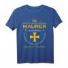 Maurer Deus Herren Crusader T-Shirt  Handwerker Geschenk für Maurer, Metallbauer, Mechatroniker & Gerüstbauer, perfekt für Weihnachten & Geburtstag