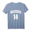 Wildcats 14 Jersey T-Shirt in Rot mit Weiß - Klassisches Wildcats Fanshirt für Fans und Supporter