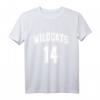 Wildcats 14 Jersey T-Shirt in Rot mit Weiß - Klassisches Wildcats Fanshirt für Fans und Supporter
