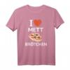 I Love Mett Brötchen T-Shirt  Lustiges Fleischliebhaber-Shirt für Metzger, Mett-Fans & Hackfleisch-Liebhaber