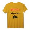 Mettflix The Walking Mett Fleischliebhaber Metzger T-Shirt  Humorvolles Geschenk für Fleischfans und Mett-Liebhaber
