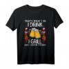 Lustiges Grill T-Shirt - 'Thats what I do I drink I grill and I know Things' für Grillmeister, Fleischliebhaber und BBQ-Fans