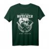 Fleischer Metzger Schlächter Totenkopf Lustiges T-Shirt  Perfektes Geschenk für Fleischerei-Profis & Kollegen