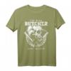 Fleischer Metzger Schlächter Totenkopf Lustiges T-Shirt  Perfektes Geschenk für Fleischerei-Profis & Kollegen
