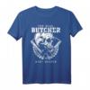 Fleischer Metzger Schlächter Totenkopf Lustiges T-Shirt  Perfektes Geschenk für Fleischerei-Profis & Kollegen
