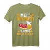 Mett und Bier Mettbrötchen Mettigel Metzger T-Shirt - Lustiges Fleischmotiv für Fleischliebhaber, Metzger und Bierfans