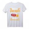 Mett und Bier Mettbrötchen Mettigel Metzger T-Shirt - Lustiges Fleischmotiv für Fleischliebhaber, Metzger und Bierfans