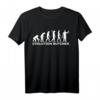 Evolution Metzger T-Shirt - Klassisches Fleisch-Motiv für Metzger und Fleischer, hochwertig genäht