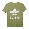 El Jefe T-Shirt Mexikaner mit Sombrero - Lustiges Geschenk für Chef, Mexiko Fan und Liebhaber mexikanischer Kultur