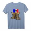 Fremdenlegion Stiefel, Frankreich Flagge & Wappen Militär T-Shirt  Perfekt als Geschenk für Soldaten, Veteranen & Militärfans