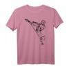 Kungfu Shaolin Mönch 'High Kick' - Kämpfer Figur T-Shirt für Kampfsportler und Selbstverteidigung Liebhaber