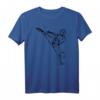 Kungfu Shaolin Mönch 'High Kick' - Kämpfer Figur T-Shirt für Kampfsportler und Selbstverteidigung Liebhaber
