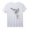 Kungfu Shaolin Mönch 'High Kick' - Kämpfer Figur T-Shirt für Kampfsportler und Selbstverteidigung Liebhaber