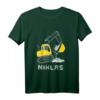 Kinder Bagger T-Shirt mit personalisiertem Vornamen Niklas  Perfektes Geburtstagsgeschenk für Bagger- und Baustellenfans