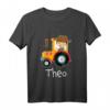 Kinder Traktor Schlepper Landwirtschaft Name Theo Geschenk T-Shirt  Perfektes Geschenk für kleine Landwirte, Neffen und Enkel