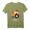 Kinder Traktor Schlepper Landwirtschaft Name Theo Geschenk T-Shirt  Perfektes Geschenk für kleine Landwirte, Neffen und Enkel