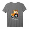 Kinder Traktor Schlepper Landwirtschaft Name Theo Geschenk T-Shirt  Perfektes Geschenk für kleine Landwirte, Neffen und Enkel