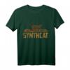 Vintage Synthesizer Katzen T-Shirt mit Spruch 'Synthcat'  Perfektes Geschenk für Musik- und Katzenliebhaber, Vintage Design