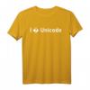 I Love Unicode Informatiker Meme T-Shirt  Lustiges Geschenk für Programmierer, Entwickler & IT-Profis zu Weihnachten & Geburtstag