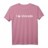 I Love Unicode Informatiker Meme T-Shirt  Lustiges Geschenk für Programmierer, Entwickler & IT-Profis zu Weihnachten & Geburtstag
