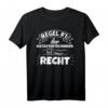 Lustiges Katastertechniker T-Shirt - Hat immer Recht, perfektes Geschenk für Vermessungsexperten & Technikprofis