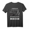 Vorsicht vor dem Frauchen Neufundländer Shirt - Lustiges Hundeliebhaber T-Shirt für Neufundländer Fans & Hundebesitzer