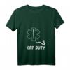 Damen Sanitäter Off Duty T-Shirt mit V-Ausschnitt  Lustiges Rettungsdienst Design für Sanitäter, Notärzte & Ersthelfer als Geschenkidee