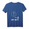 Damen Sanitäter Off Duty T-Shirt mit V-Ausschnitt  Lustiges Rettungsdienst Design für Sanitäter, Notärzte & Ersthelfer als Geschenkidee