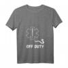 Damen Sanitäter Off Duty T-Shirt mit V-Ausschnitt  Lustiges Rettungsdienst Design für Sanitäter, Notärzte & Ersthelfer als Geschenkidee