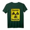 Vorsicht Radioaktiv Warnung T-Shirt  Nukleare Gefahr Schild mit Humor, kreatives Geschenk für Technik- und Wissenschaftsfreunde