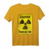 Vorsicht Radioaktiv Warnung T-Shirt  Nukleare Gefahr Schild mit Humor, kreatives Geschenk für Technik- und Wissenschaftsfreunde