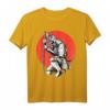Samurai Schwertkämpfer T-Shirt mit Kanji Kalligrafie  Bushido Code für Kampfkunstliebhaber & Japan Fans