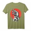 Samurai Schwertkämpfer T-Shirt mit Kanji Kalligrafie  Bushido Code für Kampfkunstliebhaber & Japan Fans