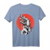 Samurai Schwertkämpfer T-Shirt mit Kanji Kalligrafie  Bushido Code für Kampfkunstliebhaber & Japan Fans