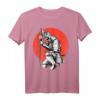 Samurai Schwertkämpfer T-Shirt mit Kanji Kalligrafie  Bushido Code für Kampfkunstliebhaber & Japan Fans