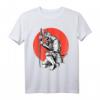 Samurai Schwertkämpfer T-Shirt mit Kanji Kalligrafie  Bushido Code für Kampfkunstliebhaber & Japan Fans